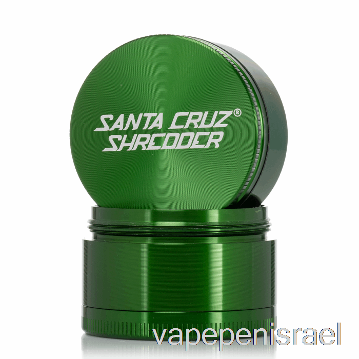 מגרסה חד פעמית Vape Israel Santa Cruz 2.2 אינץ' מטחנה בינונית 4 חלקים בצבע ירוק (53 מ"מ)